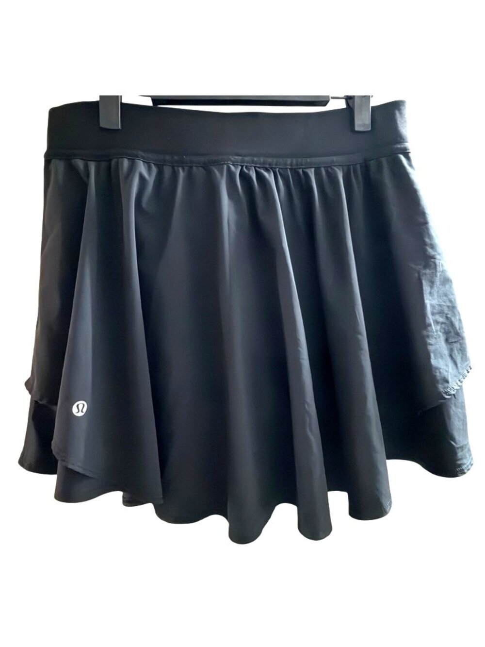 Lululemon Black High-Rise Flowy Tennis Skirt Size 10 With Built-In Shorts